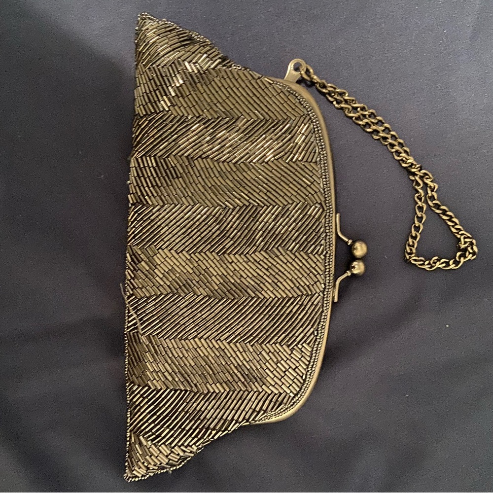 Elegant Gold Chain Clutch